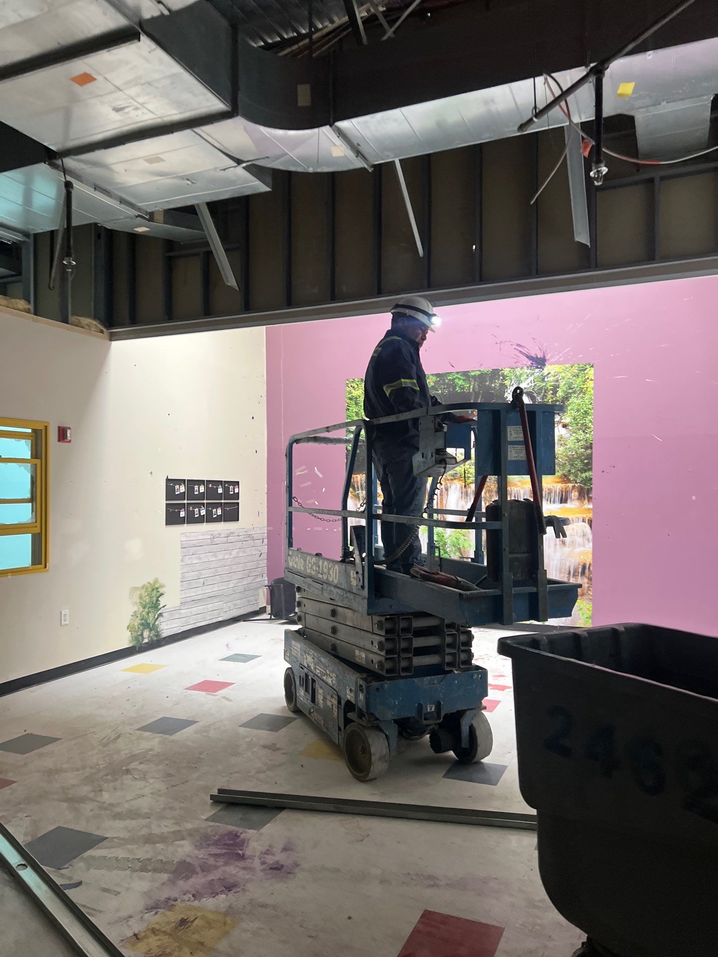 Compound Training Grounds demolition — interior view 2